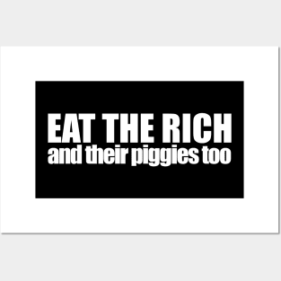 Eat The Rich, White Posters and Art